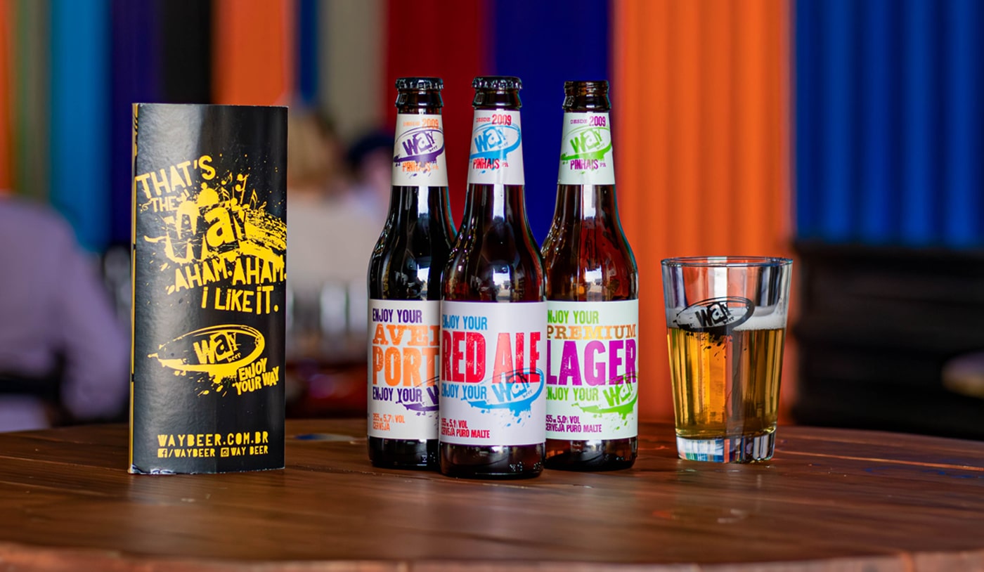 Cervejas Way Beer em long neck