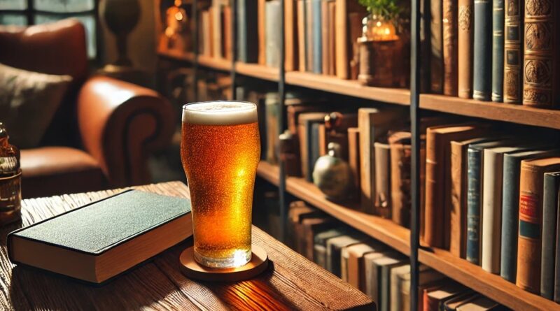 Livros sobre cerveja (Ilustração: ChatGPT)